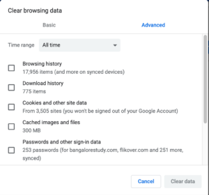Clear Browsing Data Google Chrome Shortcut