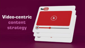 Video centric content strategy for social media marketing